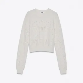 伊夫圣罗兰/Yves Saint laurent 短款渔夫罗纹毛衣 527740YA2TO9502