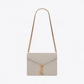 伊夫圣罗兰/Yves Saint laurent CASSANDRA 字母标志粒面压花真皮clasp包 532750BOWNW9