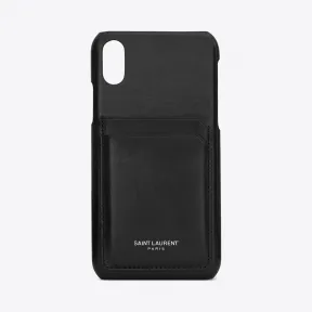 伊夫圣罗兰/Yves Saint laurent 中性 “光滑皮革的iPhone X手机壳” 532825B9L0N1000