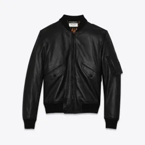 伊夫圣罗兰/Yves Saint laurent bomber jacket in leather 535318YC2QX353