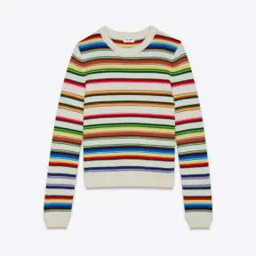 伊夫圣罗兰/Yves Saint laurent 墨西哥风格条纹羊毛毛衣 551328YAAW28486