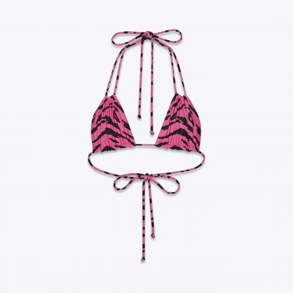 伊夫圣罗兰/Yves Saint laurent 80年代风格斑马印花三角泳衣 553630Y317V5620