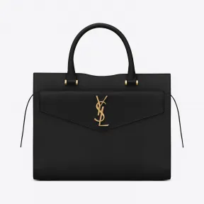 伊夫圣罗兰/Yves Saint laurent UPTOWN 中号镜面皮手提袋 55765303P0J1000