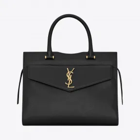 伊夫圣罗兰/Yves Saint laurent 女士 UPTOWN中号粒面压花皮革手提袋 5576531KA0J1000
