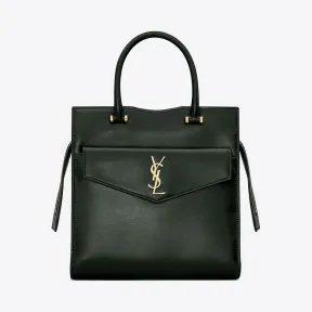 伊夫圣罗兰/Yves Saint laurent UPTOWN 小号闪亮磨面皮托特包 56120303P0J3045