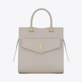 伊夫圣罗兰/Yves Saint laurent 女士 UPTOWN小号粒面压印皮革托特包 5612031KA0J9207