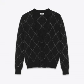 伊夫圣罗兰/Yves Saint laurent 水钻针织开衫 563476YADV21081