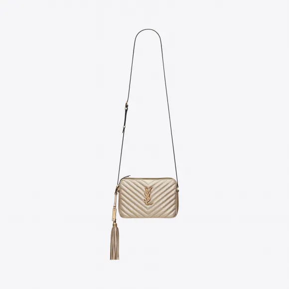 伊夫圣罗兰/Yves Saint laurent LOU 绗缝漆皮相机包 57449409E077100
