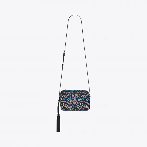 伊夫圣罗兰/Yves Saint laurent LOU 图案印花粒面压花真皮相机包 57449409JSU1083