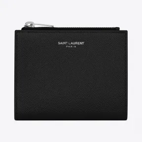 伊夫圣罗兰/Yves Saint laurent 男士 粒面压纹皮革拉链卡夹 575789BTY0N1000