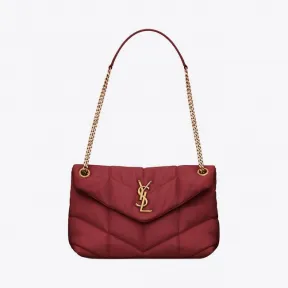 伊夫圣罗兰/Yves Saint laurent LOULOU PUFFER缝小羊皮小包