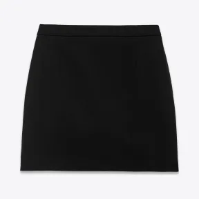 伊夫圣罗兰/Yves Saint laurent 圣罗兰华达呢迷你半身裙