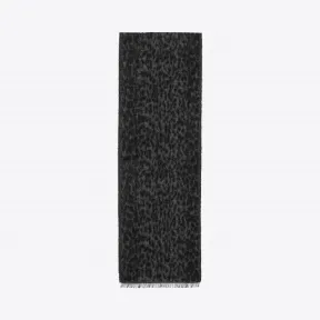 伊夫圣罗兰/Yves Saint laurent 披着豹纹印花马海毛混纺面料 5867674YC851160