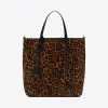 伊夫圣罗兰/Yves Saint laurent 女士 豹纹绒面革Saint Laurent玩具购物袋 6003071Q14M2094
