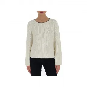 伊夫圣罗兰/Yves Saint laurent 白色 白色羊毛混纺圆领针织衫 605867YAJT29898