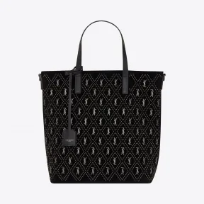 伊夫圣罗兰/Yves Saint laurent 女士 MONOGRAM ALL OVER SAINT LAURENT n/s 饰钉麂皮玩具托特包 6067551S7GD1000