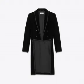 伊夫圣罗兰/Yves Saint laurent 女士 单排扣天鹅绒燕尾服 608271Y525R1000