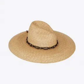 伊夫圣罗兰/Yves Saint laurent 男士 大号皮革和金属草帽 6112664YE129581