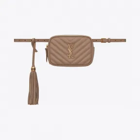 伊夫圣罗兰/Yves Saint laurent LOU belt缝皮革腰包