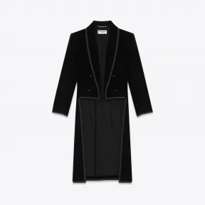 伊夫圣罗兰/Yves Saint laurent 女士 天鹅绒单排扣燕尾服 621284Y525R1000