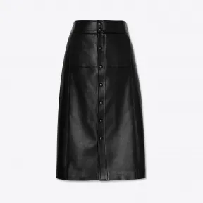 伊夫圣罗兰/Yves Saint laurent 小羊皮长款半身裙