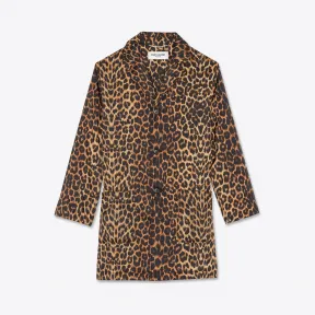 伊夫圣罗兰/Yves Saint laurent 豹纹印花棉服