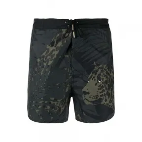 伊夫圣罗兰/Yves Saint laurent 深绿色 豹纹泳裤 649134Y2C221165