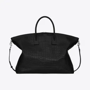 伊夫圣罗兰/Yves Saint laurent giant鳄鱼纹压印皮革保龄球包 649646DZE0E1000