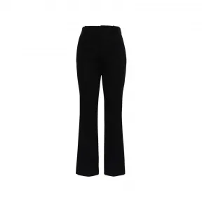 伊夫圣罗兰/Yves Saint laurent 黑色 半喇叭羊毛九分裤 659796Y288V1000