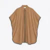 伊夫圣罗兰/Yves Saint laurent 皮革滚边山羊绒斗篷 661166Y143V2612