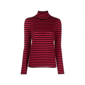 伊夫圣罗兰/Yves Saint laurent 红色 条纹高领羊毛针织衫 666093Y75DF6010