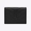 伊夫圣罗兰/Yves Saint laurent cassandre saint laurent matelassé粒面压印皮革卡包 668290BOWA81000