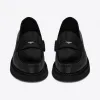 伊夫圣罗兰/Yves Saint laurent Teddy光滑皮革便士乐福鞋 66874826Y001000