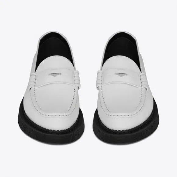 伊夫圣罗兰/Yves Saint laurent Teddy光滑皮革便士乐福鞋 66874826Y009030