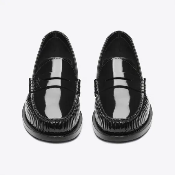 伊夫圣罗兰/Yves Saint laurent le loafer monogram漆皮便士乐福鞋 670231AAAJX1000