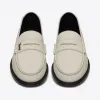 伊夫圣罗兰/Yves Saint laurent MONOGRAM光滑皮革便士乐福鞋 67023218RTT1906