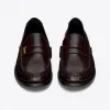 伊夫圣罗兰/Yves Saint laurent le loafer字母标志光滑皮革便士乐福鞋 6702321Y1AA6021