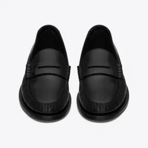 伊夫圣罗兰/Yves Saint laurent monogram光滑皮革便士乐福鞋 670232AAA7R1000