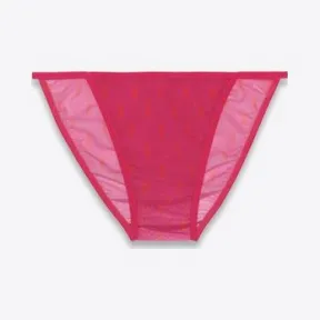 伊夫圣罗兰/Yves Saint laurent 针织薄纱字母标志内裤 676125Y36ML5483