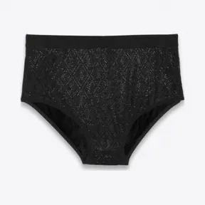 伊夫圣罗兰/Yves Saint laurent 针织薄纱字母标志内裤，点缀仿水晶 676129Y36DR1001