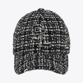 伊夫圣罗兰/Yves Saint laurent 格子粗花呢羊毛SL棒球帽 6764353YH991078