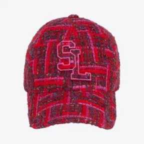 伊夫圣罗兰/Yves Saint laurent 格子粗花呢羊毛混纺SL棒球帽 6775453YI046471