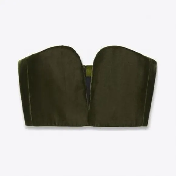 伊夫圣罗兰/Yves Saint laurent 爱心绒面胸衣 684435Y525R3375