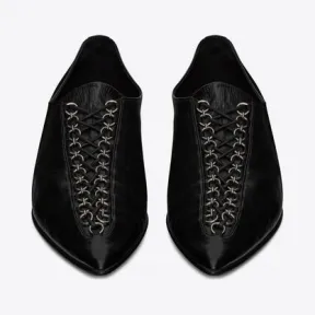 伊夫圣罗兰/Yves Saint laurent aidan光滑皮革牛津鞋 685799AAAEO1000