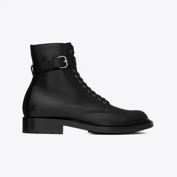 伊夫圣罗兰/Yves Saint laurent 光滑皮革军靴 71123400E001000