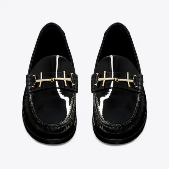 伊夫圣罗兰/Yves Saint laurent le loafer漆皮便士乐福鞋 741866AAB3B1000