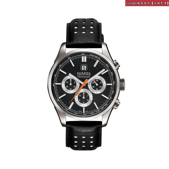 罗马表/Roamer 信心La Grande 自动多功能系列 全实心不锈钢表壳 瑞士全自动多功能机械机芯 101359-41-55-10