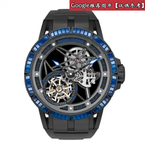 罗杰杜彼/RogerDubuis Skeleton flying tourbillon with gem-set rubber bezel | RDDBEX0529 RDDBEX0529