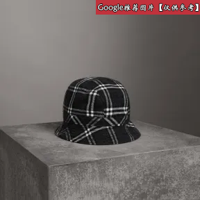 博百利/Burberry  「Burberry x Gosha Rubchinskiy」系列格纹法兰绒渔夫帽 (炭灰色)  40