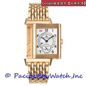 积家/Jaeger LeCoultre Reverso 翻转腕表系列  18K玫瑰金 手动机械机芯 男表 Q273212A